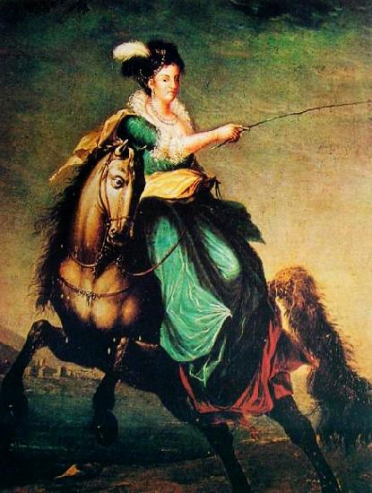 Domingos Sequeira Equestrian portrait of Carlota Joaquina of Spain Germany oil painting art